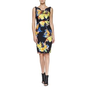 NWT Milly Pop Art Ella Floral Midi Dress - Size 4